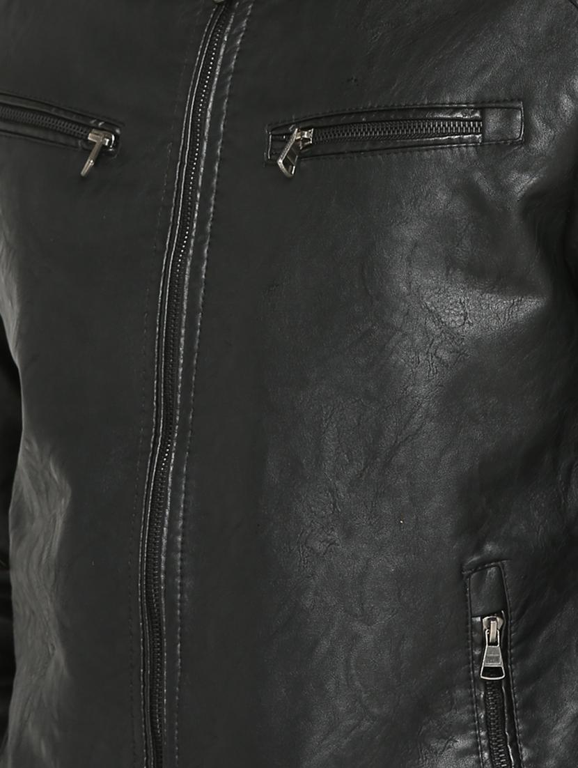 black leather biker jacket - 15747199 - Zoom Image - 5