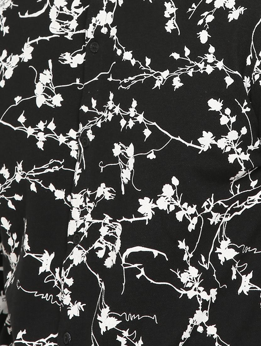 black cotton casual shirt - 15747330 - Zoom Image - 5