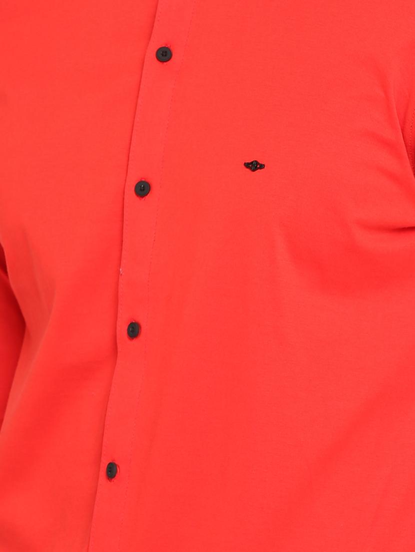 red cotton casual shirt - 15747361 - Zoom Image - 5