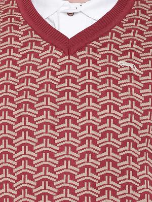 red acrylic pullover - 15747888 - Standard Image - 5