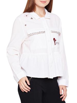 gathered detail embellished jacket - 15748759 - Standard Image - 2