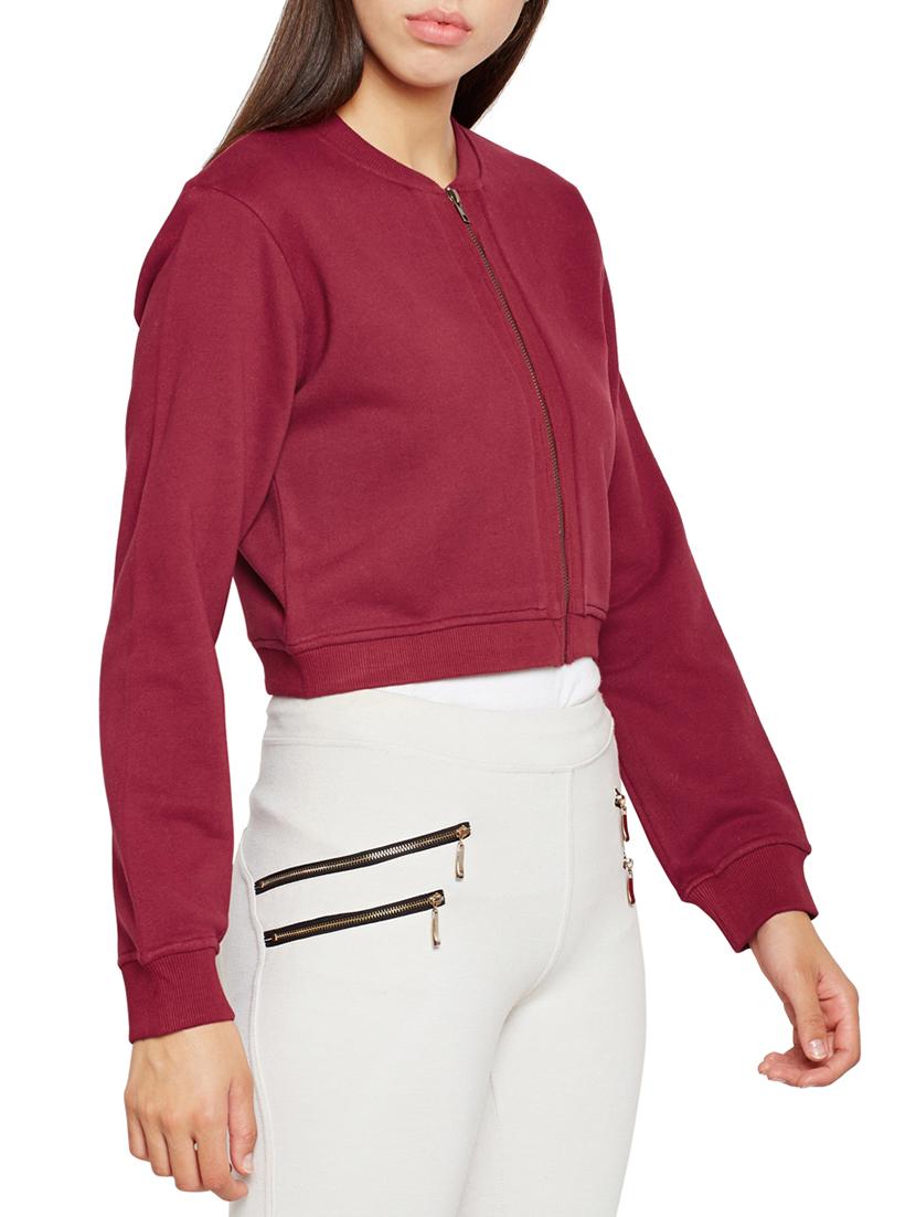 ribbed edge varsity jacket - 15748762 - Zoom Image - 2