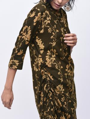 Cowl printed kurta - 15750625 - Standard Image - 2