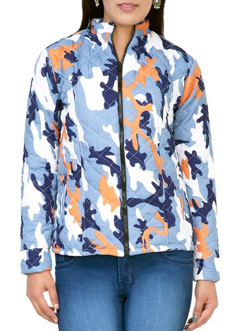 camouflage print quilted jacket - 15751259 - Standard Image - 1