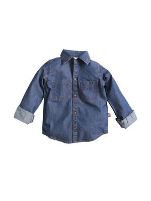navy blue denim shirt - 15751996 - Standard Image - 2