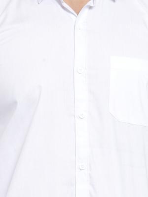 solid white casual shirt - 15755124 - Standard Image - 5