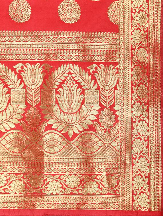 Self-design banarasi dupatta - 15755854 - Zoom Image - 2