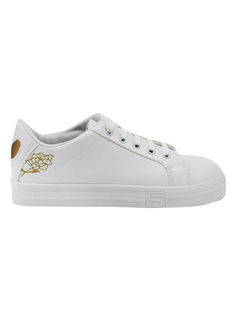 white lace-up sneakers - 15756329 - Zoom Image - 2