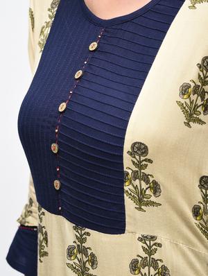 A-line printed kurta - 15756998 - Standard Image - 5