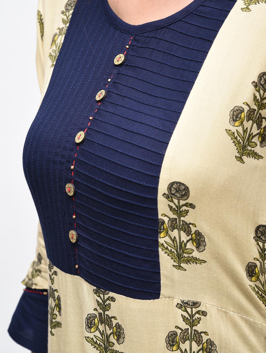 A-line printed kurta - 15756998 - Zoom Image - 5