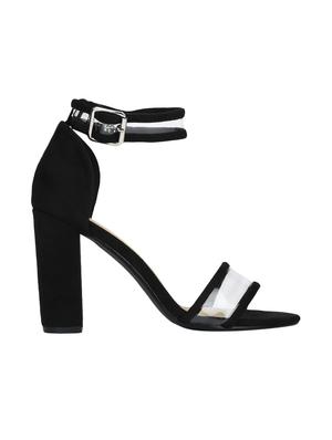 black ankle strap sandals - 15758410 - Standard Image - 2