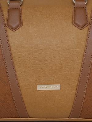 tan leatherette (pu) duffel handbag - 15759168 - Standard Image - 5