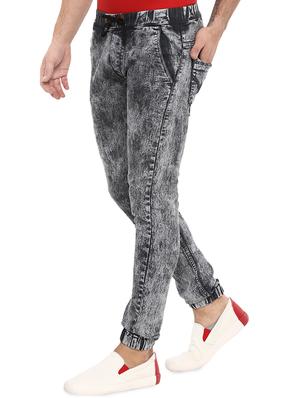 grey cotton blend jogger - 15759225 - Standard Image - 2