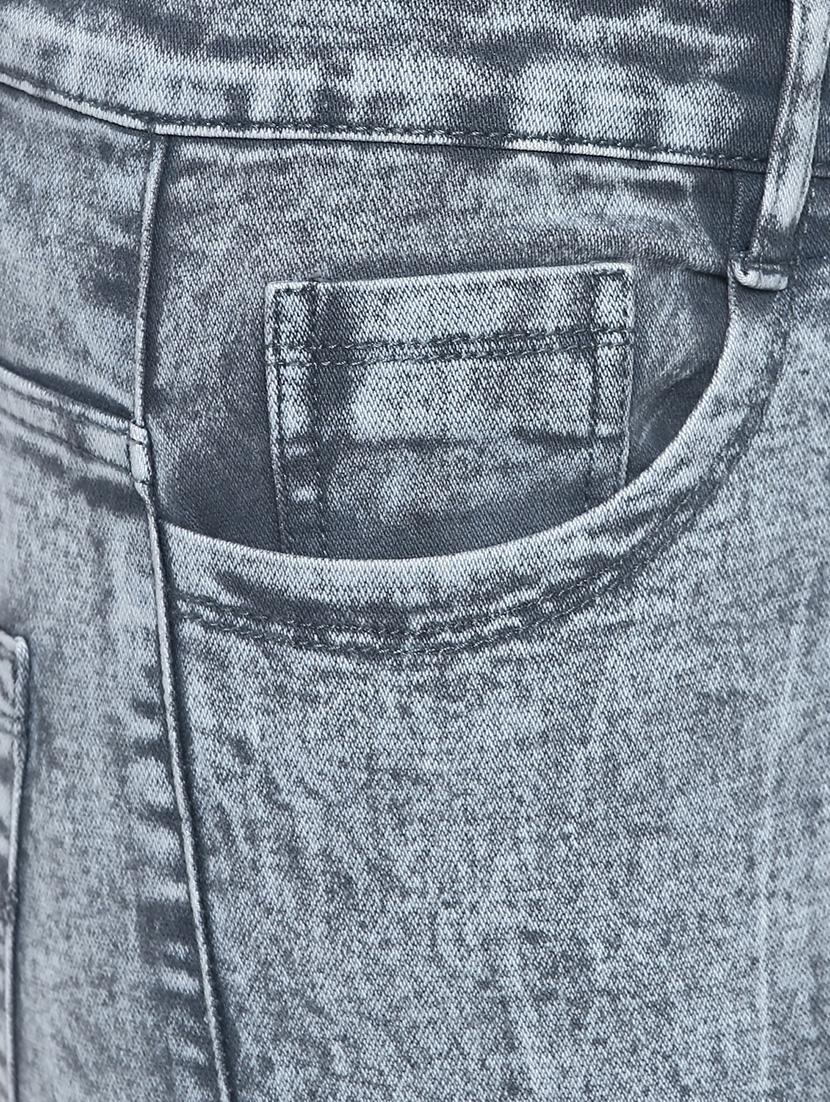 grey cotton blend washed jeans - 15759227 - Zoom Image - 5