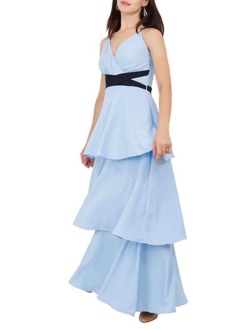 Criss-cross belted layered maxi dress - 15759435 - Zoom Image - 2