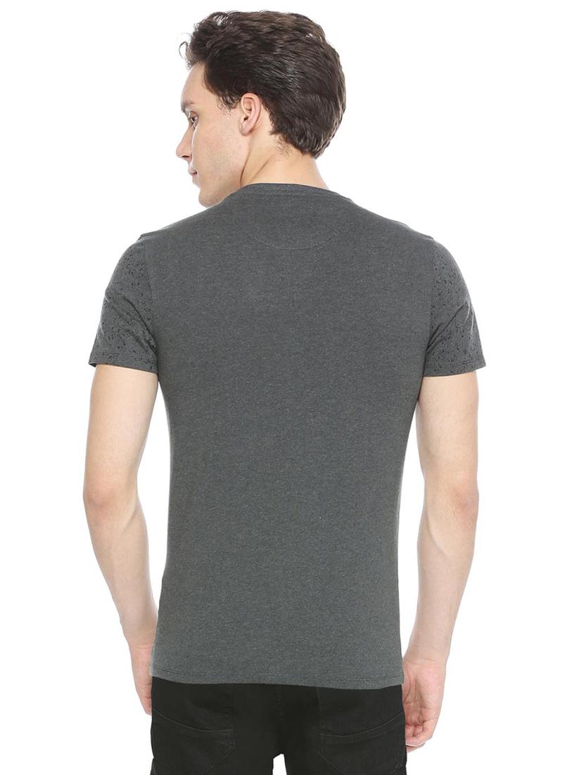 grey cut & sew t-shirt - 15760284 - Zoom Image - 2