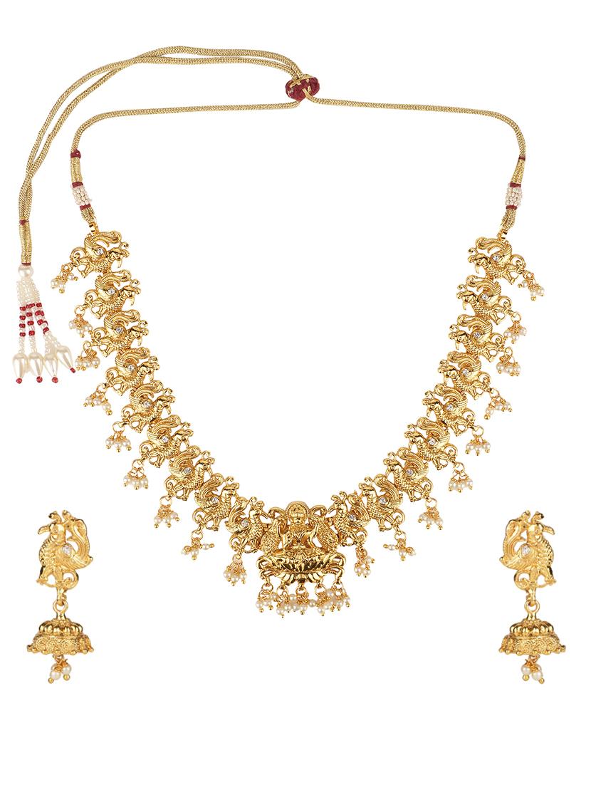 gold plated choker necklace - 15760352 - Zoom Image - 2