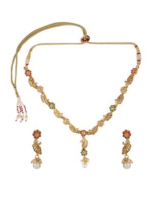 gold plated choker necklace - 15760361 - Standard Image - 2