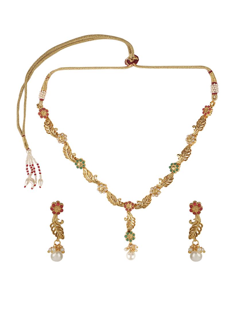 gold plated choker necklace - 15760361 - Zoom Image - 2