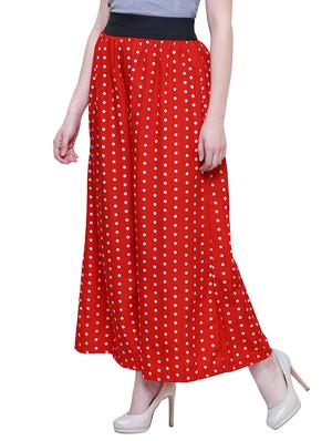 polka dotted flared palazzo - 15763227 - Standard Image - 2