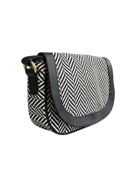 black canvas regular sling bag - 15763458 - Zoom Image - 2