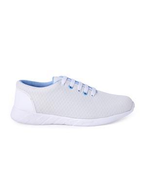 white Mesh lace up sport shoes - 15764322 - Standard Image - 2