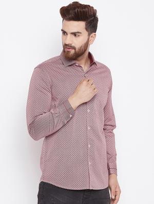 red printed casual shirt - 15764776 - Standard Image - 2