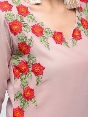 embroidered straight kurta - 15765065 - Standard Image - 5