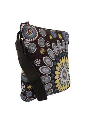 multi colored canvas messenger sling bag - 15765233 - Standard Image - 2