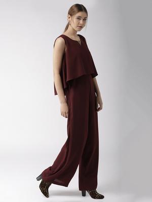 embellished overlay full leg jumpsuit - 15765971 - Standard Image - 2