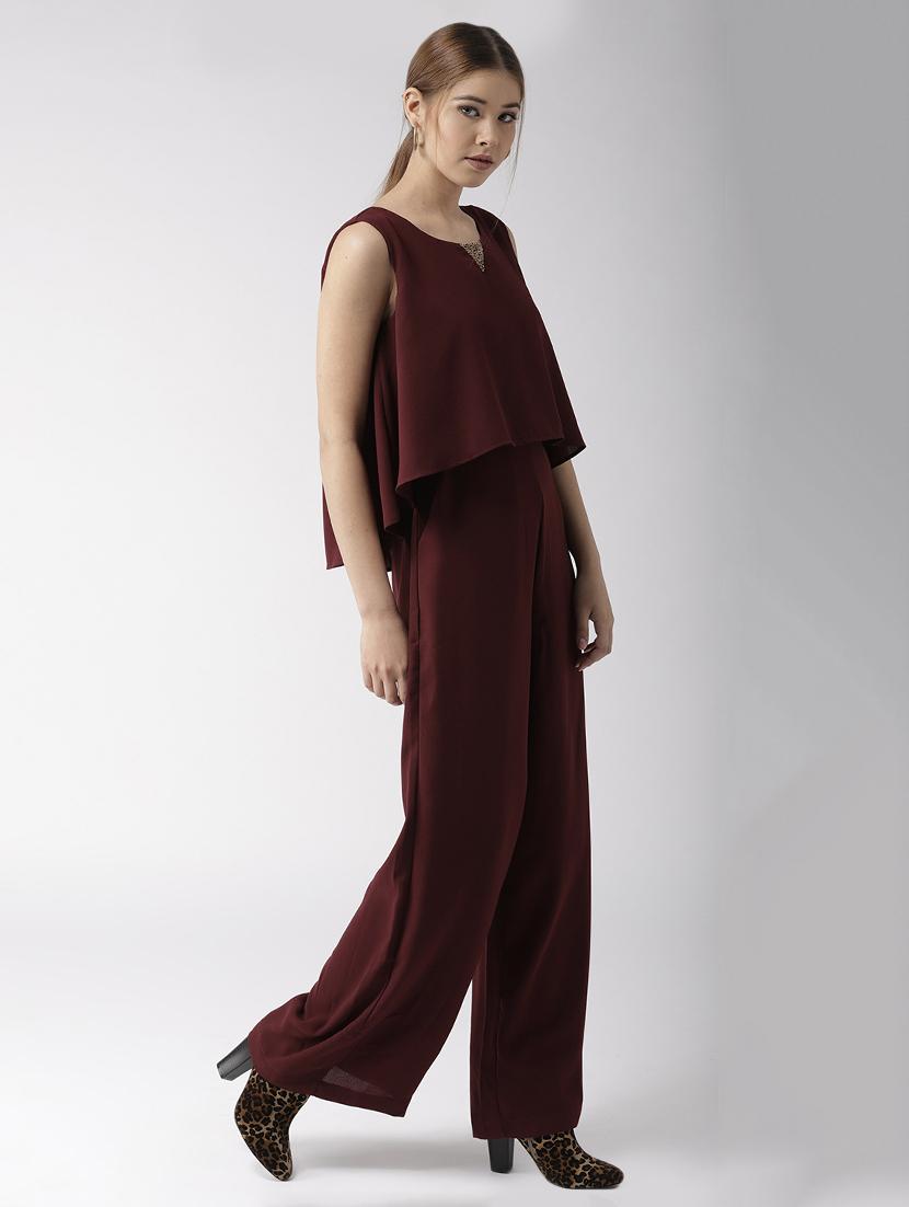 embellished overlay full leg jumpsuit - 15765971 - Zoom Image - 2