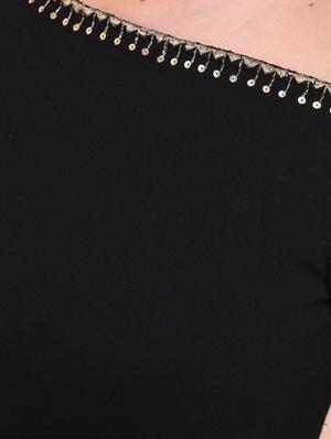 Off-shoulder embroidered crop top - 15768056 - Standard Image - 5