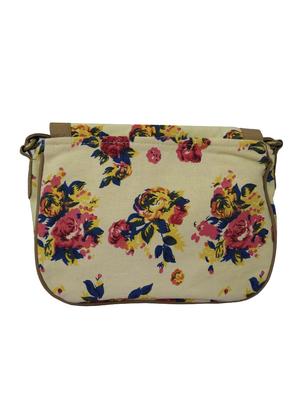 multi colored canvas printed sling bag - 15768264 - Standard Image - 2