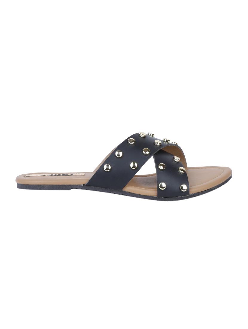 black slip on sandals - 15769056 - Zoom Image - 2
