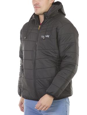 black polyester quilted jacket - 15770051 - Standard Image - 2