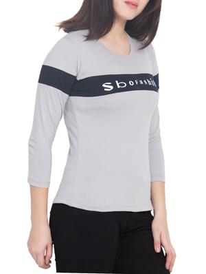 graphic print round neck tee - 15770229 - Standard Image - 2