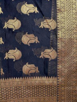 chanderi banarasi dupatta - 15770446 - Standard Image - 2