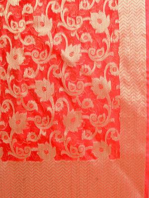 chanderi banarasi dupatta - 15770454 - Standard Image - 2