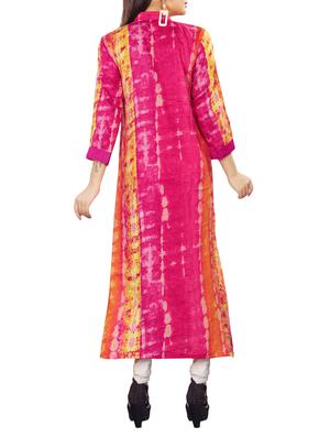 Printed straight kurta with tassels - 15770539 - Standard Image - 2