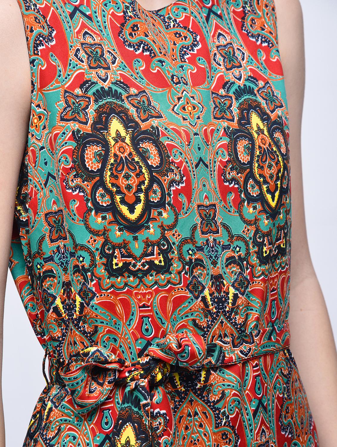 self tie sleeveless maxi dress - 15770570 - Zoom Image - 5