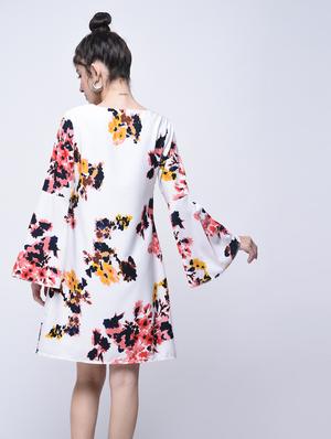floral a-line dress - 15770575 - Standard Image - 2