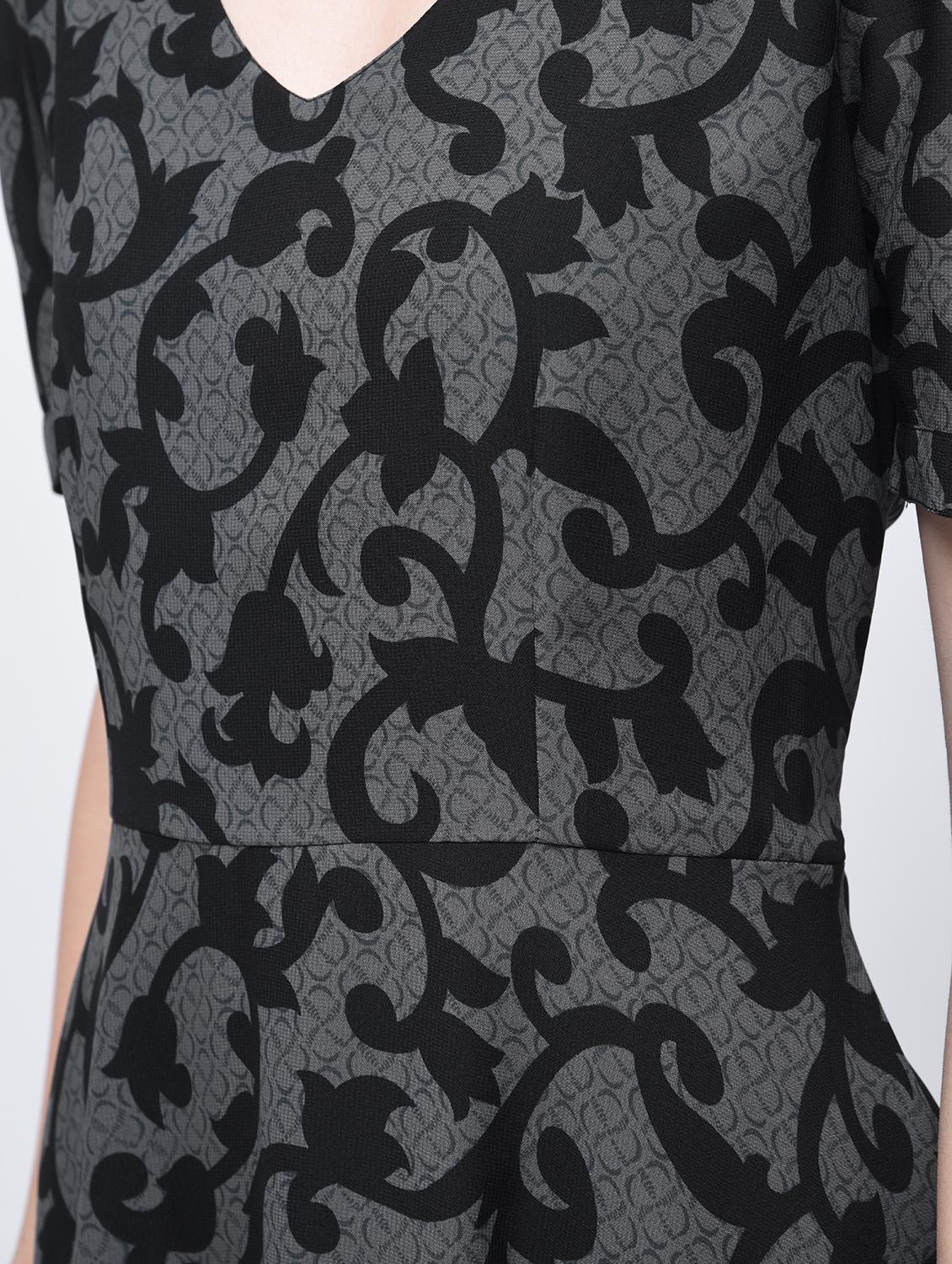 scroll pattern maxi dress - 15770587 - Zoom Image - 5