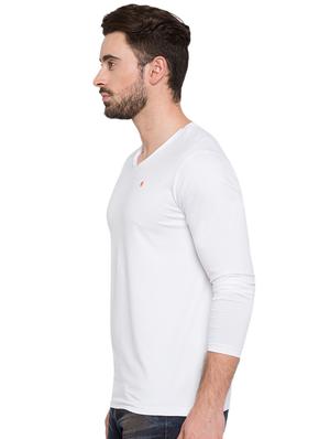 solid white v-neck t-shirt - 15772933 - Standard Image - 2