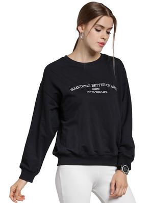 embroidered text drop shoulder sweatshirt - 15774798 - Standard Image - 2