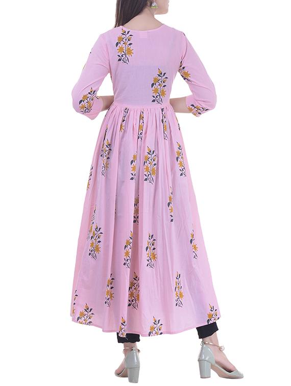 high slit printed kurta - 15774882 - Zoom Image - 2
