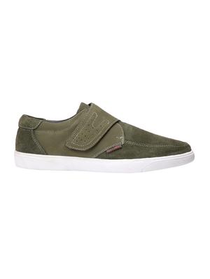 green suede casual slip ons - 15776675 - Standard Image - 2