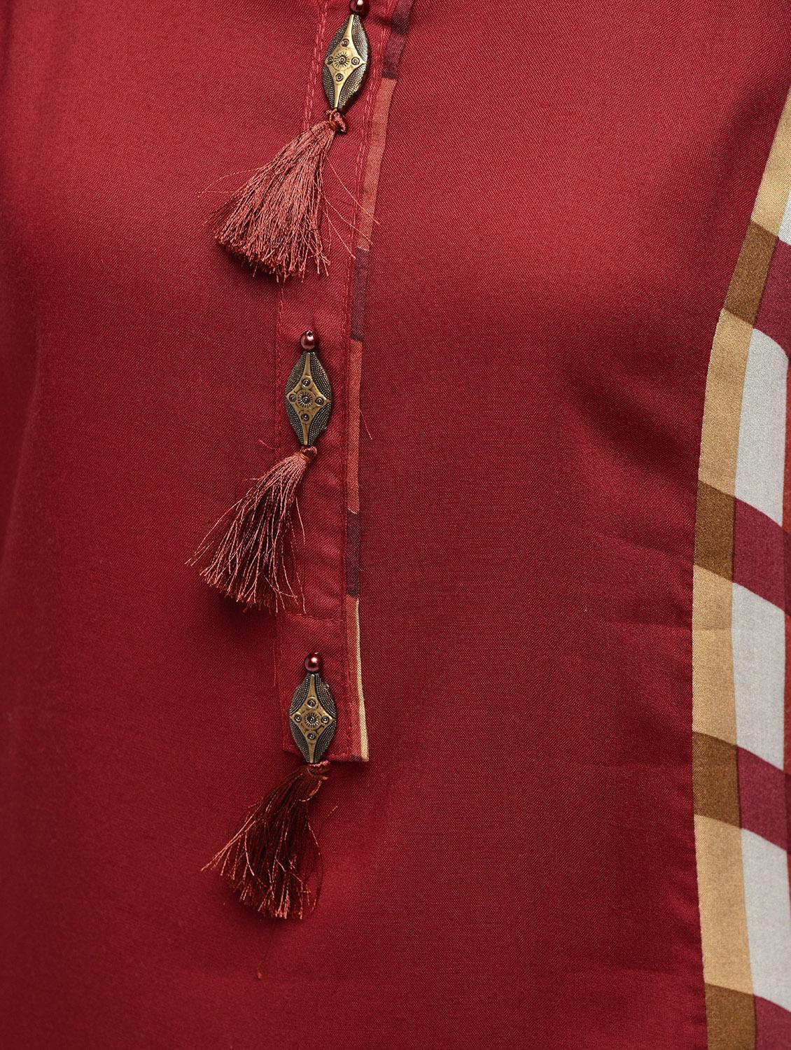 pocket detail straight kurta - 15776916 - Zoom Image - 5