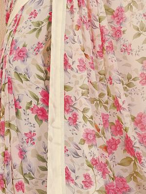 Floral Print Georgette Saree with blouse - 15777006 - Standard Image - 2