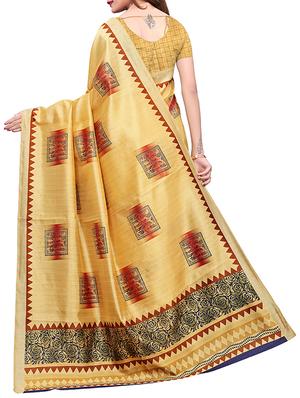Bhagalpuri Printed Saree with blouse - 15777529 - Standard Image - 2