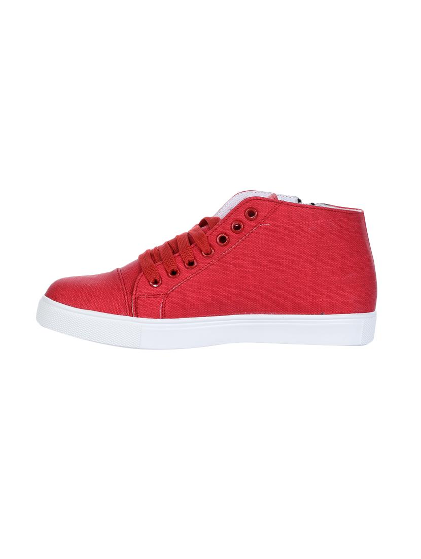 red lace-up sneakers - 15779195 - Zoom Image - 2